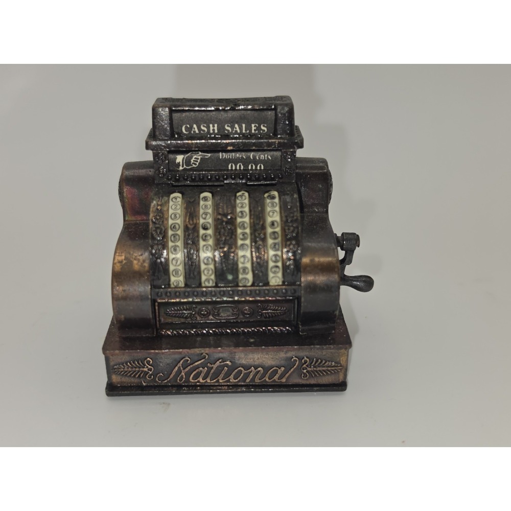 Vintage Miniature National Cash Register-Metal Pencil Sharpener